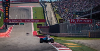 GP USA 2016 - ustawienie na starcie wyścigu