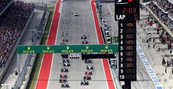 GP USA 2017 - ustawienie na starcie wyścigu