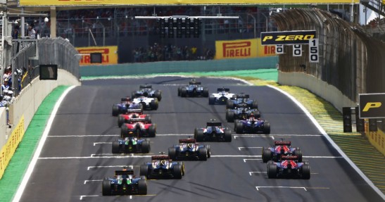 GP Brazylii 2018 - ustawienie na starcie wyścigu
