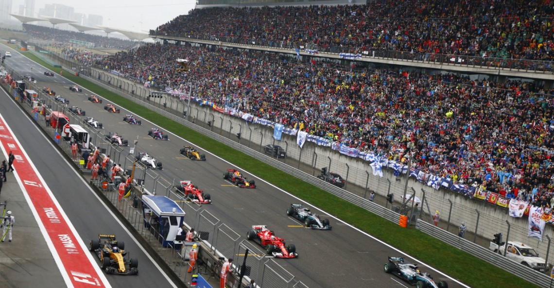 GP Chin 2018 - ustawienie na starcie wyścigu