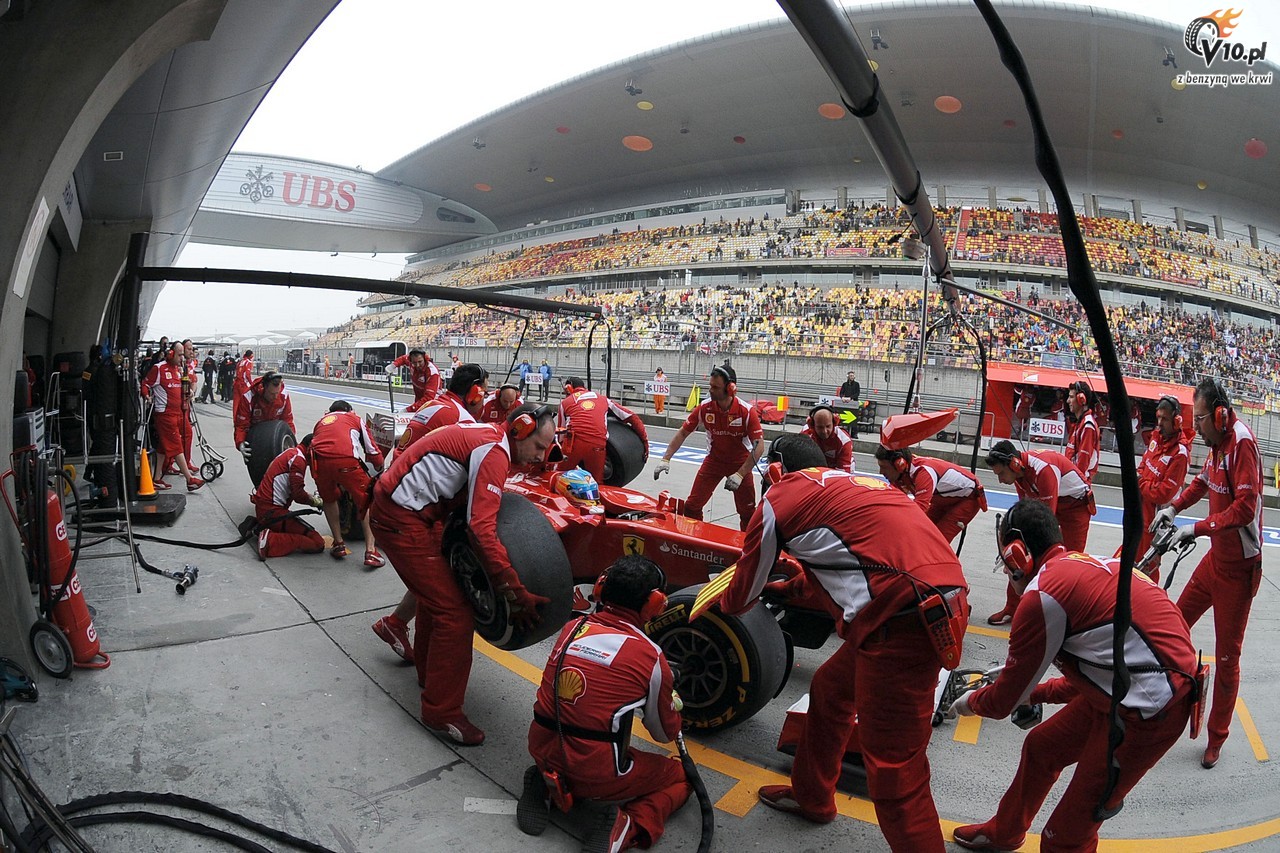 Ferrari pobiło rekord szybkości pit-stopu. 2.4 sekundy...