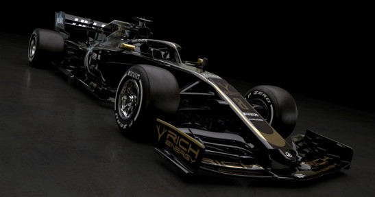 Haas zaprezentował czarno-złoty bolid F1 na sezon 2019