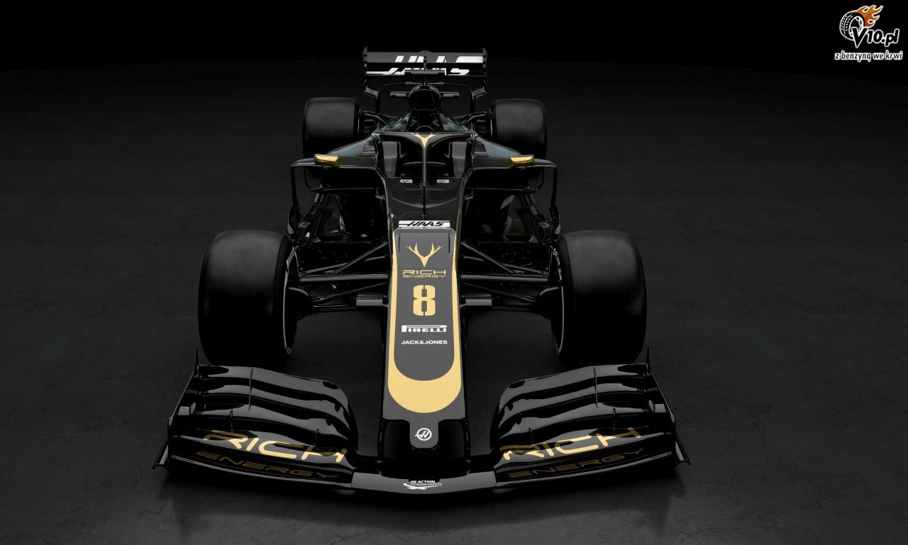 Haas zaprezentowa czarno-zoty bolid F1 na sezon 2019