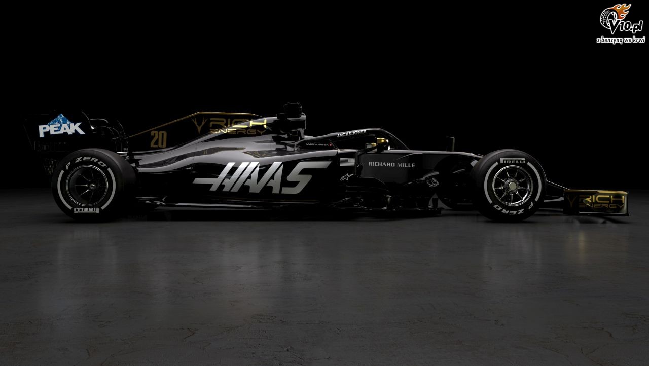Haas zaprezentowa czarno-zoty bolid F1 na sezon 2019