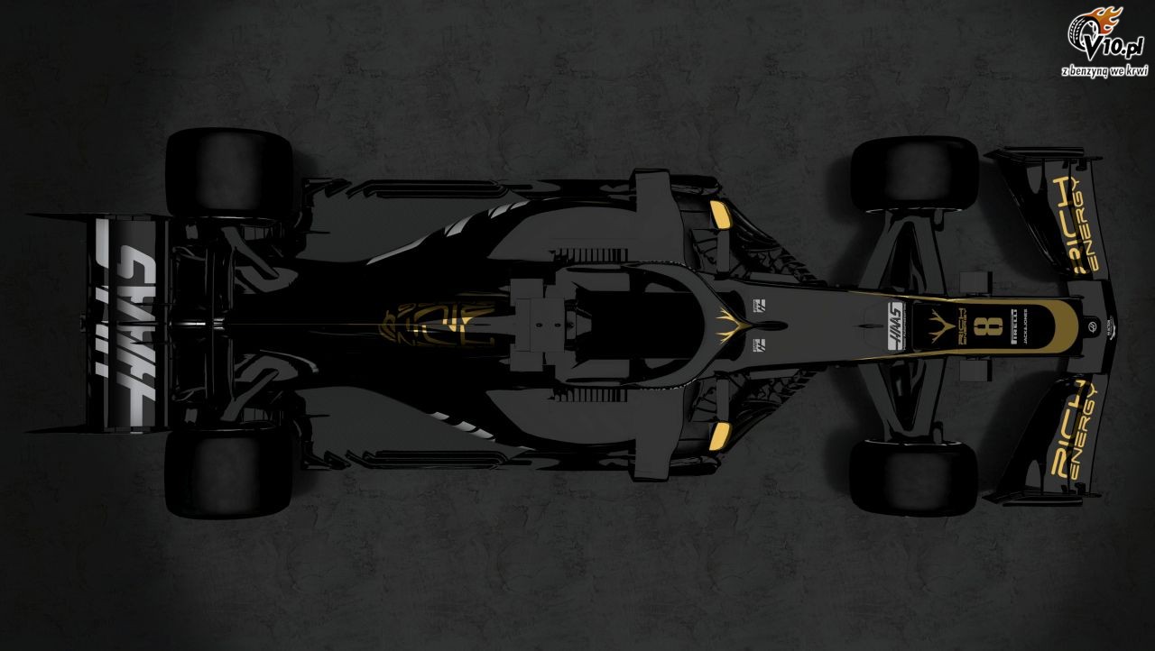 Haas zaprezentowa czarno-zoty bolid F1 na sezon 2019