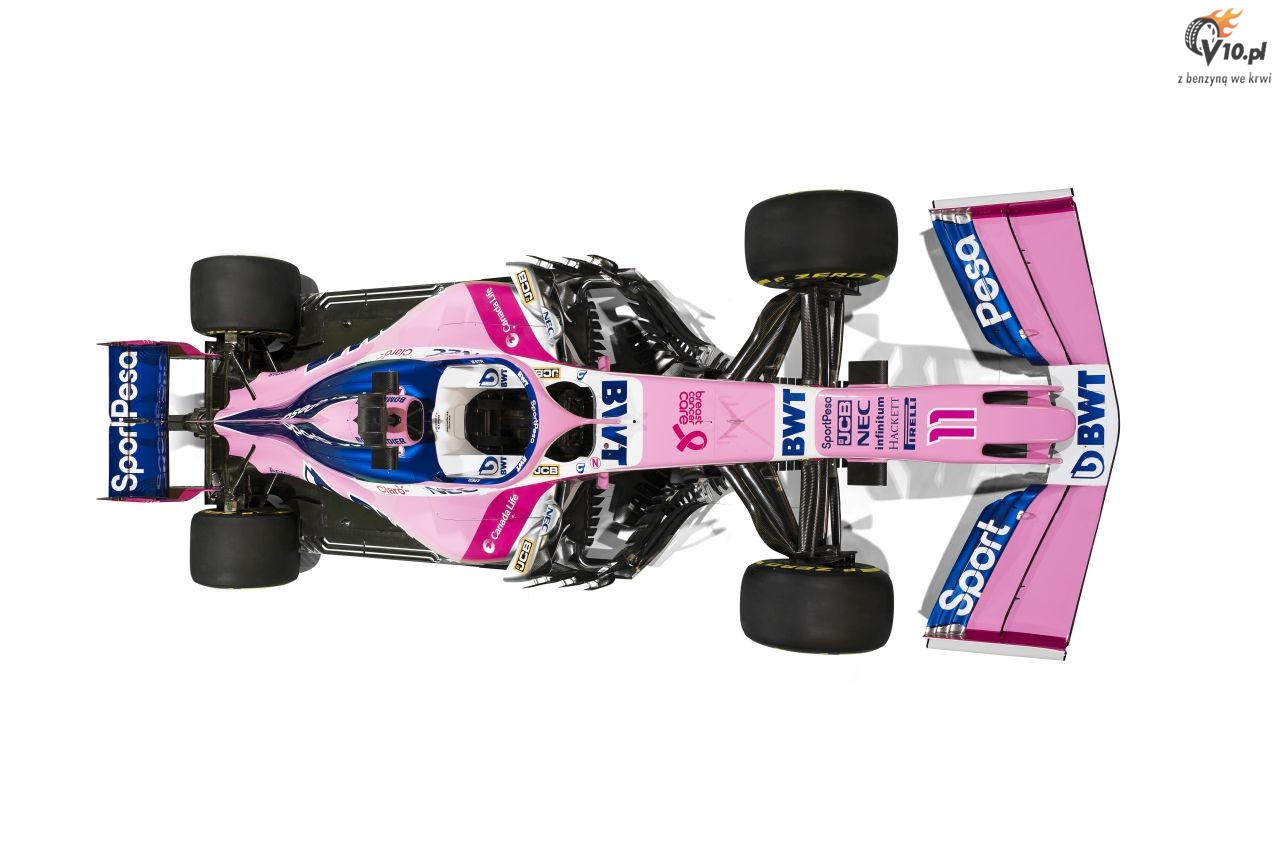 Racing Point zaprezentowa malowanie bolidu i sponsora tytularnego