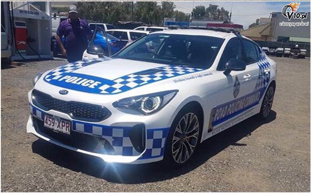 kia stinger policja 1