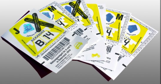 Winiety stosowane w Austrii