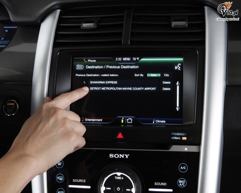 Nawigacja My Ford Touch