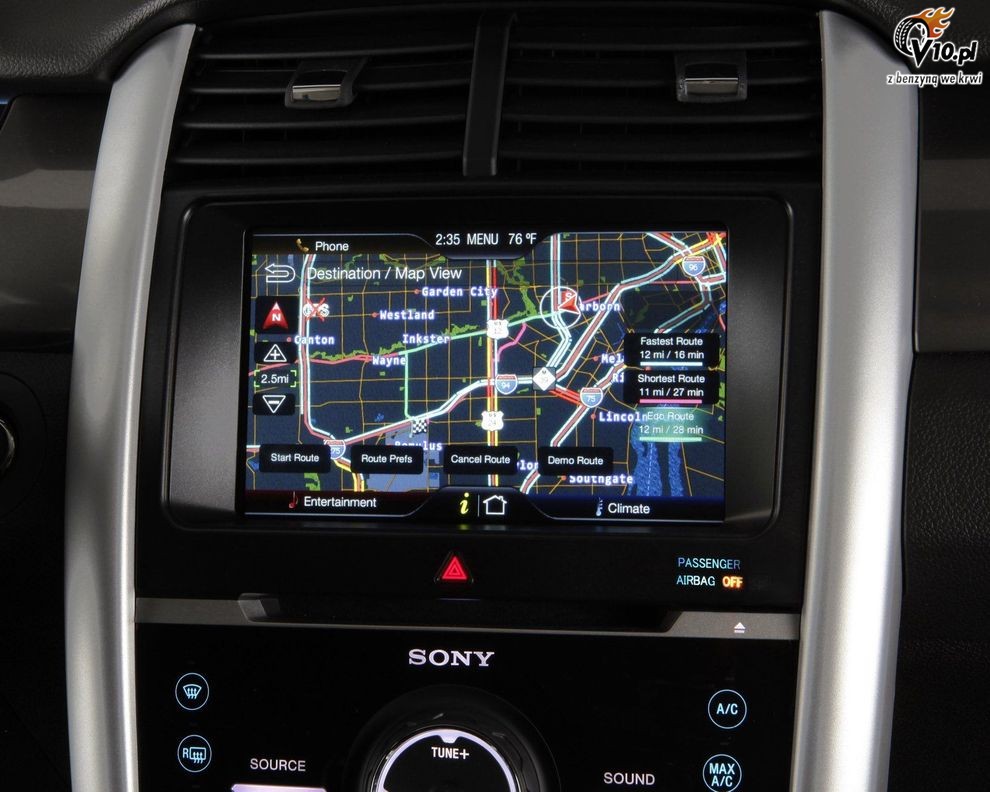 Nawigacja My Ford Touch