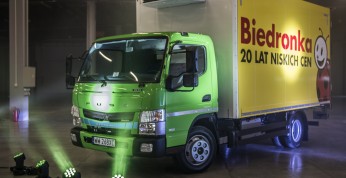Hybrydowe Mitsubishi Fuso Canter Hybrid dla sklepów Biedronka