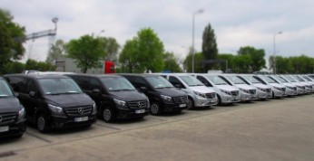 Flota Mercedesów Vito w obsłudze polskiego Finału Ligi Europy