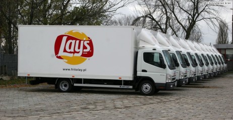 Mitsubishi Canter we flocie Frito Lay Poland