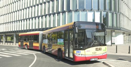 Solaris Urbino 18 w barwach MZA Warszawa