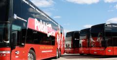 Van Hool w barwach firmy PolskiBus.com