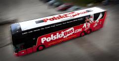 Van Hool w barwach firmy PolskiBus.com