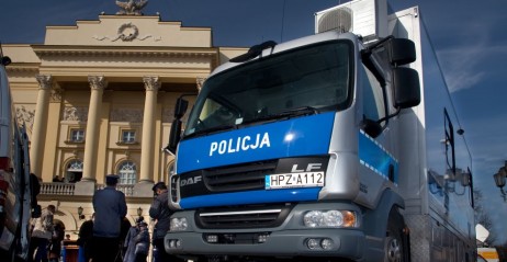 DAF LF jako mobilny posterunek w Stołecznej Policji