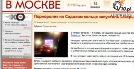 Moskwa: film porno na bilboardzie utworzył korki