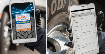 Aplikacja Goodyear eJob do flotowego zarządzania oponami