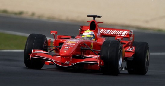 Test Ferrari na torze Vallalunga