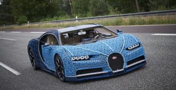 Jeżdżący model Bugatti Chiron w skali 1:1 z klocków LEGO