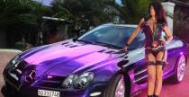 Modelka Veronika Zemanova i Marcedes McLaren SLR