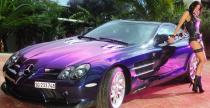 Modelka Veronika Zemanova i Marcedes McLaren SLR