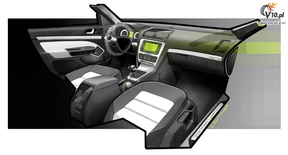 Nowa Skoda Octavia Green E Line Concept