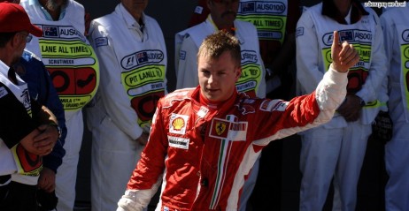 Kimi Raikkonen - pierwszy weekend - pierwsze zwycistwo