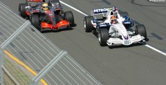 Robert Kubica i Lewis Hamilton podczas Grand Prix Australii