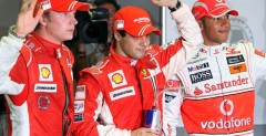 Kimi Raikkonen Felipe Massa Lewis Hamilton