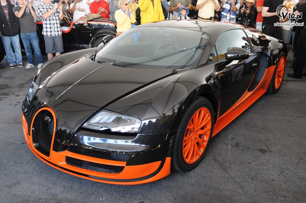 Bugatti Veyron Super Sport na torze Laguna Seca