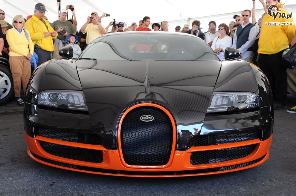 Bugatti Veyron Super Sport na torze Laguna Seca