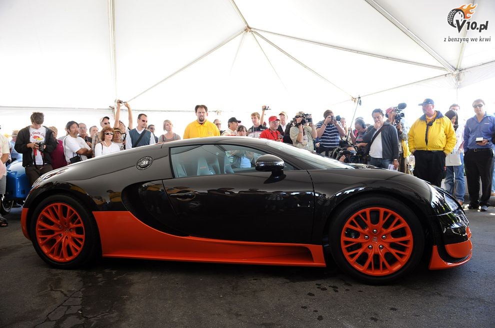 Bugatti Veyron Super Sport na torze Laguna Seca