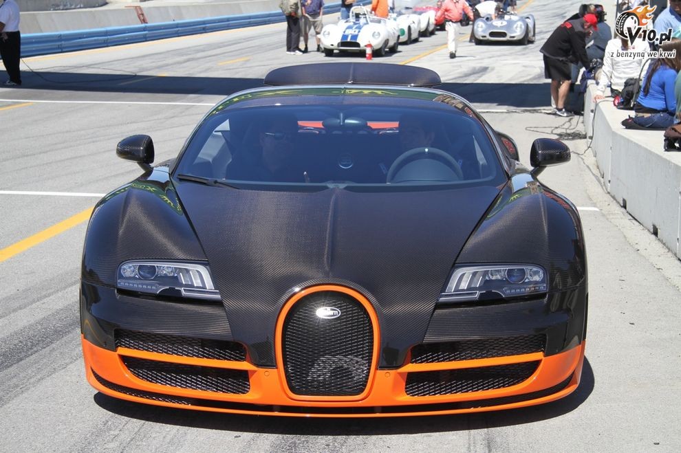 Bugatti Veyron Super Sport na torze Laguna Seca
