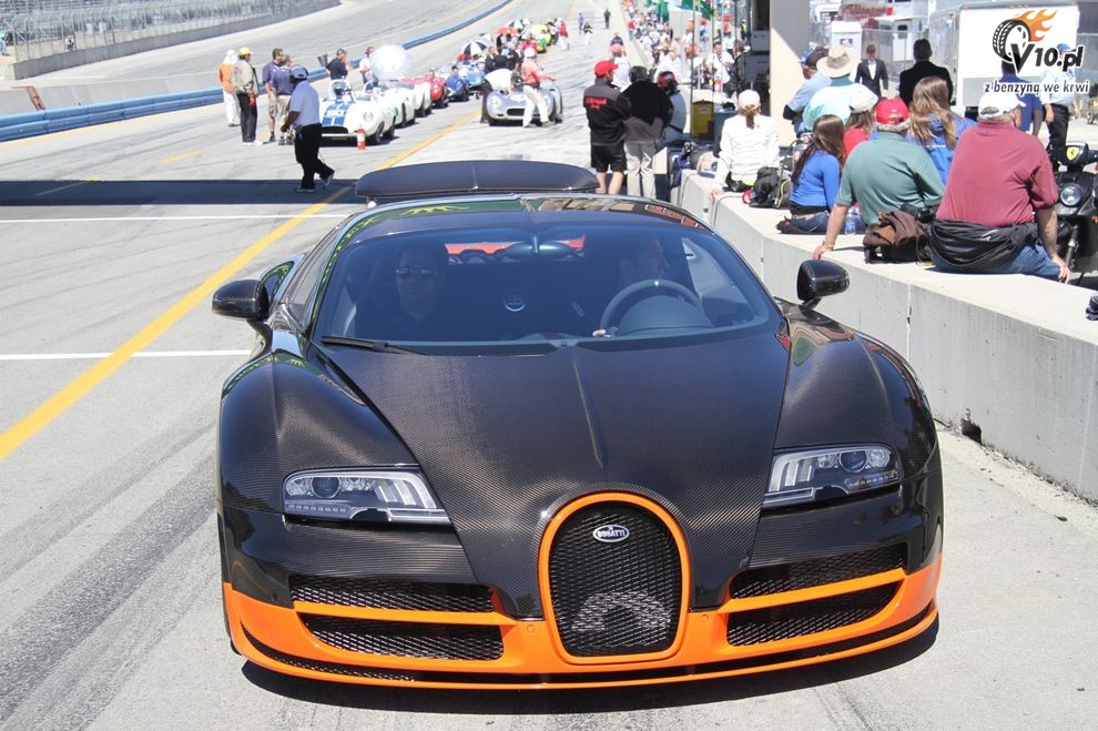 Bugatti Veyron Super Sport na torze Laguna Seca
