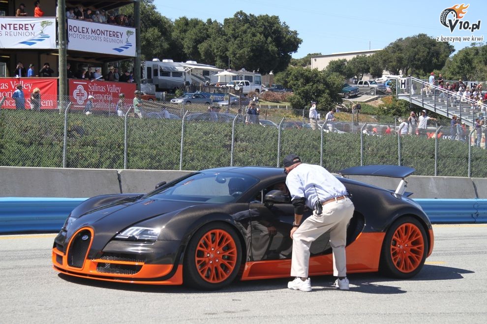 Bugatti Veyron Super Sport na torze Laguna Seca