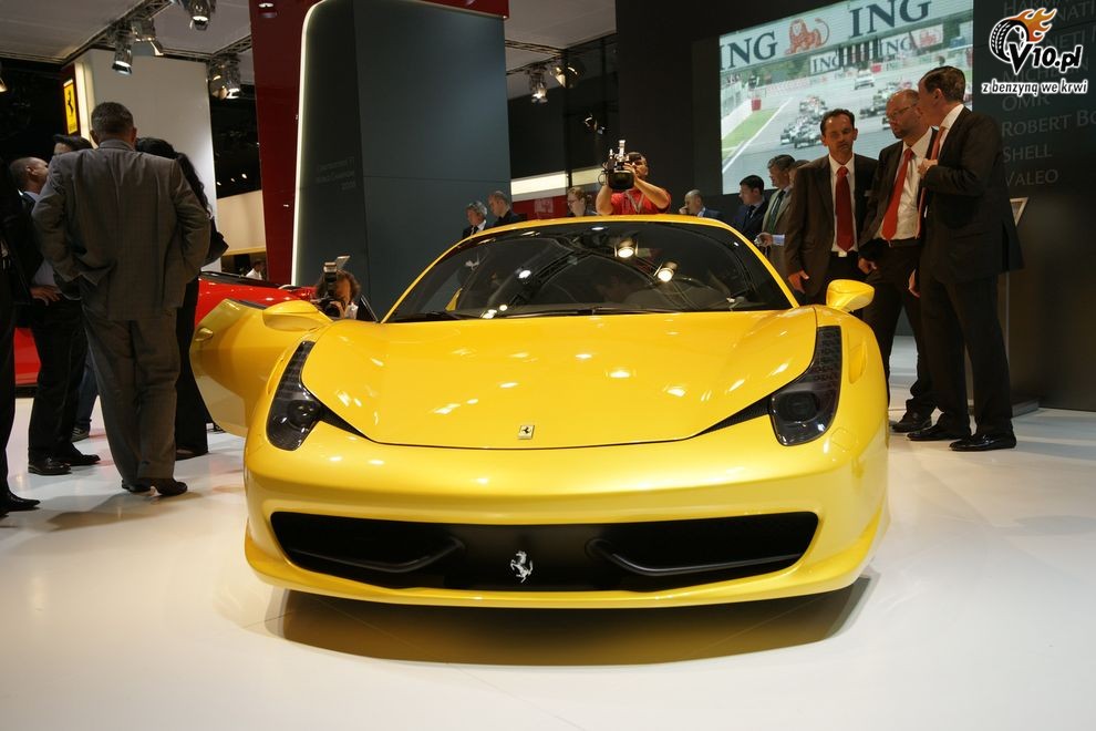 Nowe Ferrari 458 Italia - Frankfurt Motor Show 2009