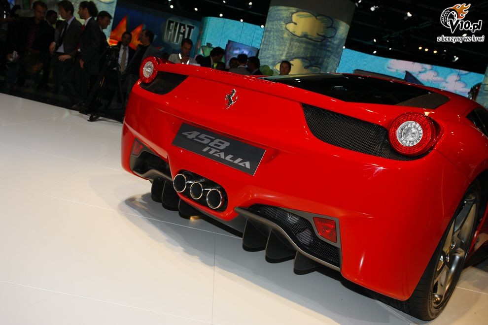 Nowe Ferrari 458 Italia - Frankfurt Motor Show 2009