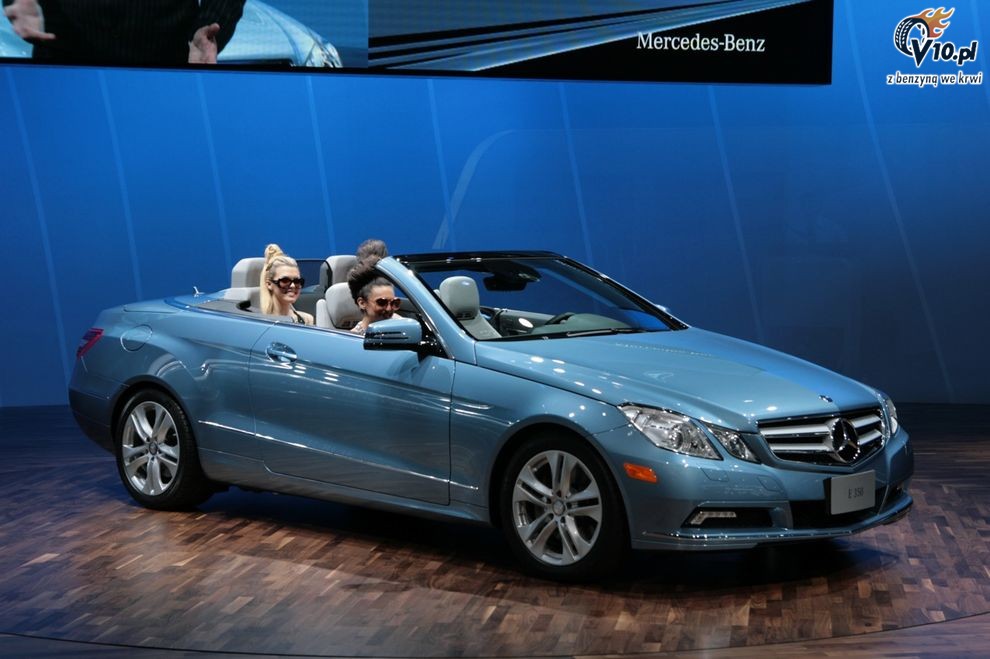 Nowy Mercedes klasy E Cabrio - Detroit Auto Show 2010