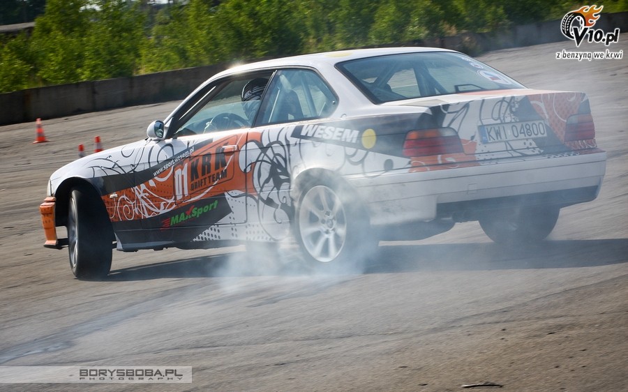 Trening driftu D1KRK Grzybw Borys Boba