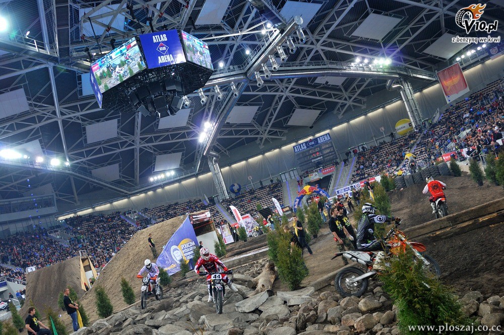 SuperEnduro w dzkiej Atlas Arenie w obiektywie Tomasza Poszaja
