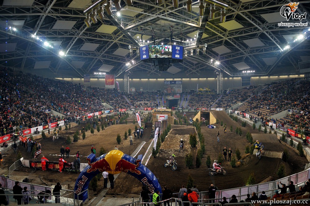 SuperEnduro w dzkiej Atlas Arenie w obiektywie Tomasza Poszaja