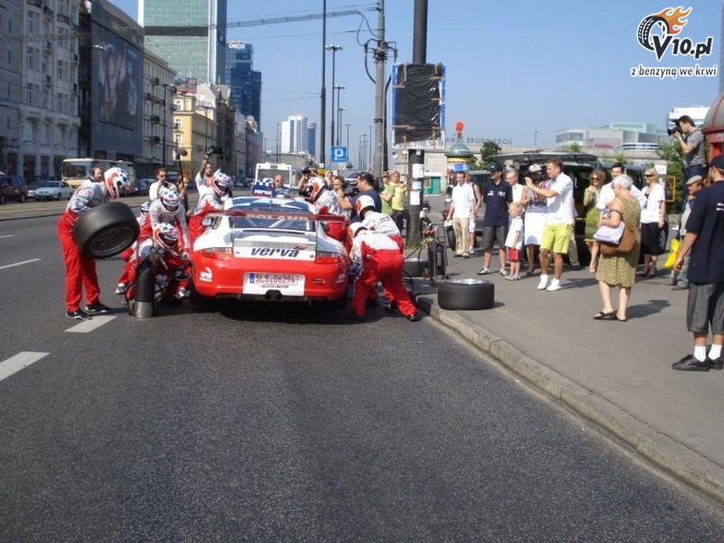 Pit stop w centrum Warszawy