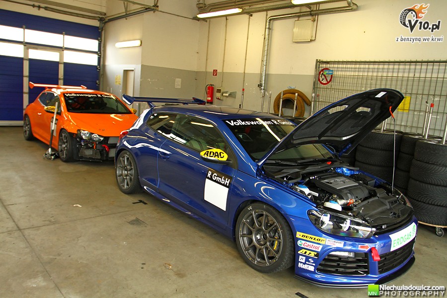 Testy uczestnikw VW Scirocco R-Cup w obiektywie Maciej Niechwiadowicza