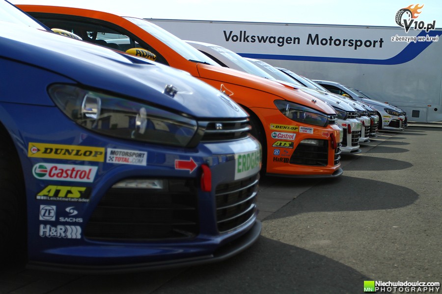 Testy uczestnikw VW Scirocco R-Cup w obiektywie Maciej Niechwiadowicza