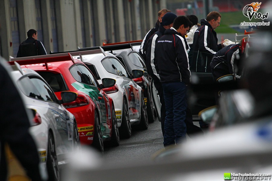 Testy uczestnikw VW Scirocco R-Cup w obiektywie Maciej Niechwiadowicza