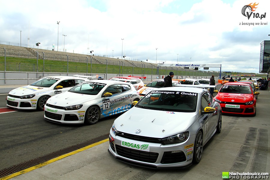 Testy uczestnikw VW Scirocco R-Cup w obiektywie Maciej Niechwiadowicza