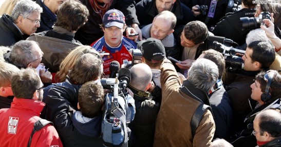 Loeb i Sarrazin na torze Paul Ricard