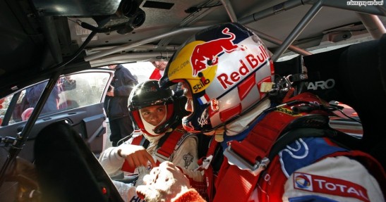 Loeb i Sarrazin na torze Paul Ricard
